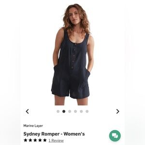 Marine Layer Navy Blue Sydney Romper
